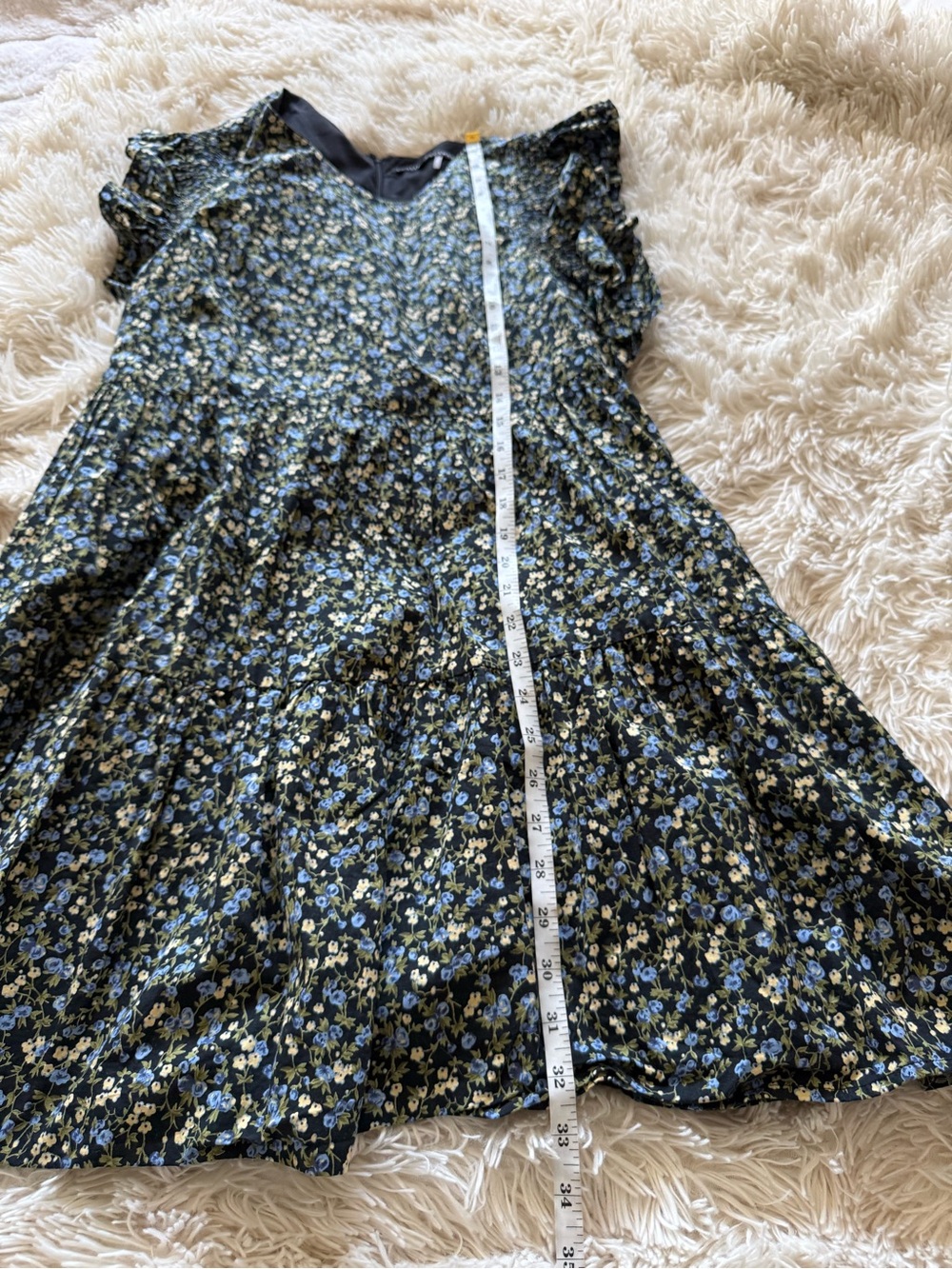 English Factory Floral Ruffle Mini Dress Size Small - Picture 8 of 8
